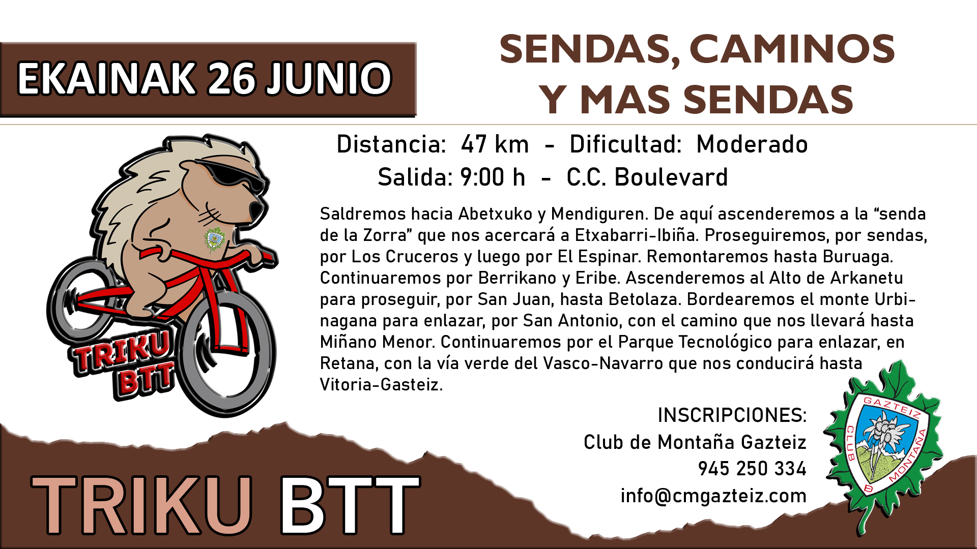 Foto Sendas, caminos y más sendas cerca de Vitoria (47 km)